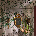 Обои ручная роспись Medici Standard colourway on white Williamsburg варинант исполнения - 1 | Loft Concept в Тюмени