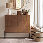 Комод с геометрическим рисунком на ящиках Anders Dark Wood варинант исполнения - 7 | Loft Concept в Тюмени