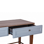 Стол письменный из массива бука с 2-мя ящиками серый Wenge Light варинант исполнения - 4 | Loft Concept в Тюмени