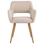 Стул в рогожке бежевого цвета NEASAN STOOL варинант исполнения - 2 | Loft Concept в Тюмени