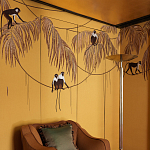 Обои с вышивкой ручной работы Étienne Original colourway on wool sateen варинант исполнения - 3 | Loft Concept в Тюмени