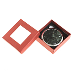 Зеркало карманное двухстороннее круглое из натурального камня Серафинит в подарочной упаковке Silver Stone Mirrors варинант исполнения - 3 | Loft Concept в Тюмени