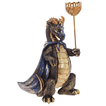 Подсвечник в виде дракона Dragon candlestick Gold Blue варинант исполнения - 1 | Loft Concept в Тюмени