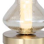 Настольная лампа светодиодная с волнообразным стеклянным плафоном Amphora of Light варинант исполнения - 4 | Loft Concept в Тюмени