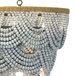 Многоярусная люстра украшенная круглыми бусами Gradient Grey Chandelier варинант исполнения - 2 | Loft Concept в Тюмени