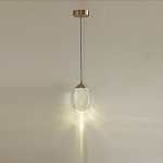 Подвесной светильник с плафоном в форме капли Crystal Transparent Drop варинант исполнения - 4 | Loft Concept в Тюмени