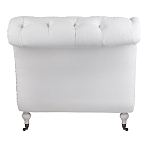 Кушетка белая с мягкой обивкой из велюра Michael Couch варинант исполнения - 3 | Loft Concept в Тюмени