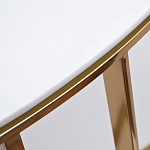 Консоль приставная полукруглая на основании золотого цвета Interior Accent варинант исполнения - 2 | Loft Concept в Тюмени