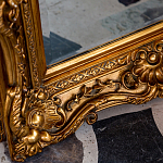 Зеркало настенное золотое с резным орнаментом Classic Ornament Mirror варинант исполнения - 3 | Loft Concept в Тюмени