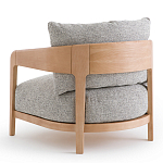 Кресло с каркасом из массива ясеня Deniaud Ash Grey Armchair варинант исполнения - 3 | Loft Concept в Тюмени