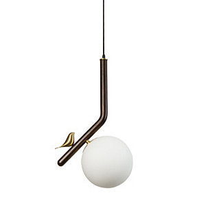 Подвесной светильник с птичкой Bird Wood Hanging Lamp
