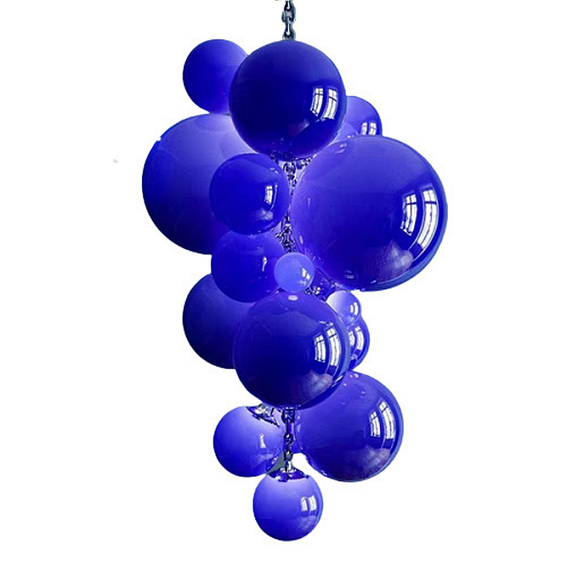 Люстра Grape Balls Синее стекло Сапфирово-синий Люстра Grape Balls Синее стекло Сапфирово-синий в Тюмени | Loft Concept