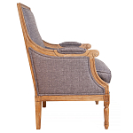 Кресло William Classical Armchair grey flax варинант исполнения - 1 | Loft Concept в Тюмени