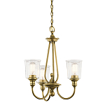 Люстра с прозрачными плафонами из пузырчатого стекла Kichler варинант исполнения - 1 | Loft Concept в Тюмени