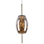 Подвесной светильник с гирляндой внутри стеклянного плафона Garland Glass Hanging Lamp варинант исполнения - 1 | Loft Concept в Тюмени