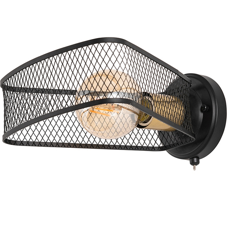 Бра в стиле лофт Lamp Malik Черный Бра в стиле лофт Lamp Malik Черный в Тюмени | Loft Concept