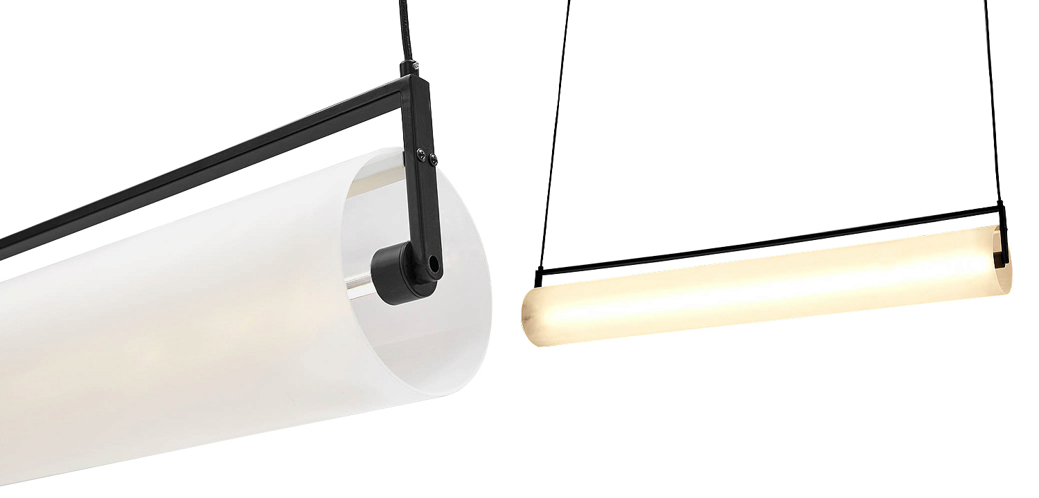 Дизайнерский линейный подвесной светильник CANVAS LINEAR HANGING LAMP Дизайнерский линейный подвесной светильник CANVAS LINEAR HANGING LAMP - Loft-Concept в Тюмени
