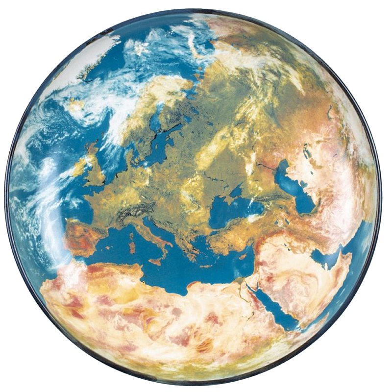 Блюдо Seletti Earth Europe Черный Синий Бежевый в Тюмени | Loft Concept 