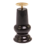 Подсвечник из натурального камня змеевик чёрного цвета Stone Candlestick варинант исполнения - 2 | Loft Concept в Тюмени