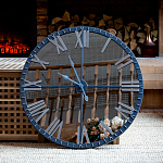 Часы настенные зеркальные с серебряным металлическим циферблатом Mirror Tower Clock варинант исполнения - 5 | Loft Concept в Тюмени