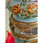 Ваза с птичкой из фарфора с бронзовыми элементами Garden of Eden варинант исполнения - 10 | Loft Concept в Тюмени