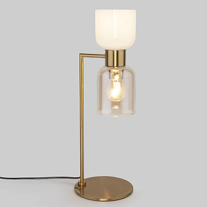 Настольная лампа Light maker studio white and smok brass