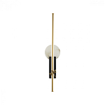 Бра с круглым плафоном из алебастра и бронзовой декоративной стрекозой 65 Alaris  варинант исполнения - 1 | Loft Concept в Тюмени