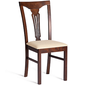 Стул деревянный с узором ручной работы Espresso