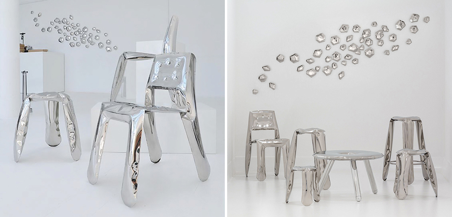 Стул Chippensteel 0.5 Polished Stainless Steel Seating by Zieta Chrome Стул Chippensteel 0.5 Polished Stainless Steel Seating by Zieta Chrome - Loft-Concept в Тюмени