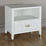 Прикроватная тумбочка с полкой Elsa Dreams White варинант исполнения - 1 | Loft Concept в Тюмени