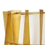 Потолочный светильник круглый с каркасом в форме треугольников и тканевым абажуром Brutal Light варинант исполнения - 2 | Loft Concept в Тюмени