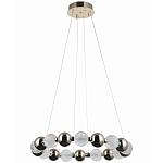 Светодиодная кольцевая люстра Crystal Globule Chrome Chandelier Gold варинант исполнения - 2 | Loft Concept в Тюмени