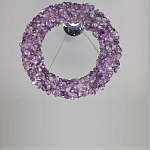 Люстра кргулая из фиолетового хрустального камня Purple Diamond варинант исполнения - 1 | Loft Concept в Тюмени