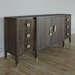 Большой Комод-буфет Elsa Dreams Walnut с ящиками варинант исполнения - 4 | Loft Concept в Тюмени