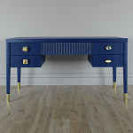 Письменный стол с 4-мя ящиками Elsa Dreams Blue варинант исполнения - 5 | Loft Concept в Тюмени