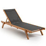 Шезлонг из текстиля и эвкалипта Power of Nature варинант исполнения - 1 | Loft Concept в Тюмени