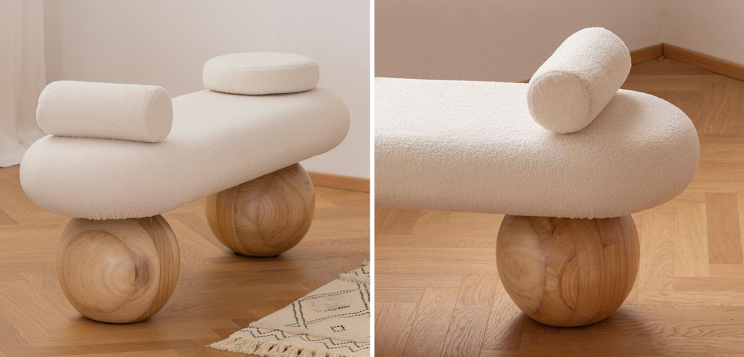 Банкетка Jemima Wooden Forms Bench Банкетка Jemima Wooden Forms Bench - Loft-Concept в Тюмени