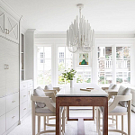 Люстра белая с несколькими ярусами деревянных палочек Bright Wooden Chandelier варинант исполнения - 7 | Loft Concept в Тюмени