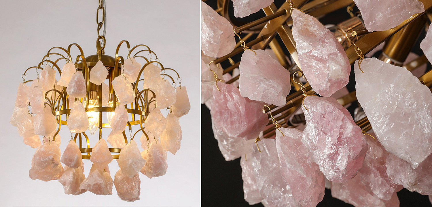 Hardis Pink stone Chandelier 30 Hardis Pink stone Chandelier 30 - Loft-Concept в Тюмени