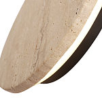 Бра с круглым плафоном из травертина Shaw Marble Lighting варинант исполнения - 5 | Loft Concept в Тюмени