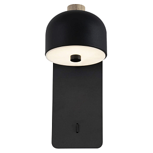 Бра черного цвета с выключателем Skoddy