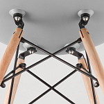 Пластиковый стул на ножках из массива бука Eames Mint варинант исполнения - 8 | Loft Concept в Тюмени