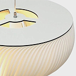 Подвесной светильник с белыми изящными декоративными лепестками Volumetric Petal Lamp варинант исполнения - 9 | Loft Concept в Тюмени