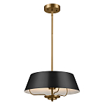 Подвесной светильник с конусовидным металлическим абажуром черного цвета Kichler варинант исполнения - 2 | Loft Concept в Тюмени