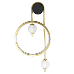 Бра с круглой рамкой и стеклянными белыми шарами B.LUX C Ball варинант исполнения - 1 | Loft Concept в Тюмени