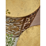 Столик приставной с цветочной резной фактурой Madagascar варинант исполнения - 2 | Loft Concept в Тюмени