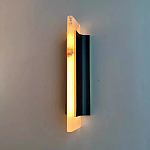 Бра вертикальное с мраморными рассеивателями на черном корпусе Gutter варинант исполнения - 2 | Loft Concept в Тюмени