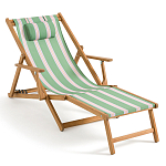 Шезлонг из акации и ткани Venezuela варинант исполнения - 1 | Loft Concept в Тюмени