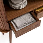 Буфет с двумя раздвижными дверцами Toinette Brown Wooden Cupboard варинант исполнения - 5 | Loft Concept в Тюмени