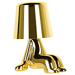 Настольная лампа фигурная цвета золото с гладким абажуром Высота 16 см Sophia варинант исполнения - 2 | Loft Concept в Тюмени